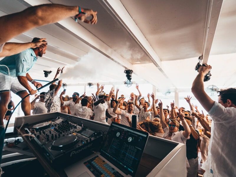 The Yacht Week party at Ermioni, Greece