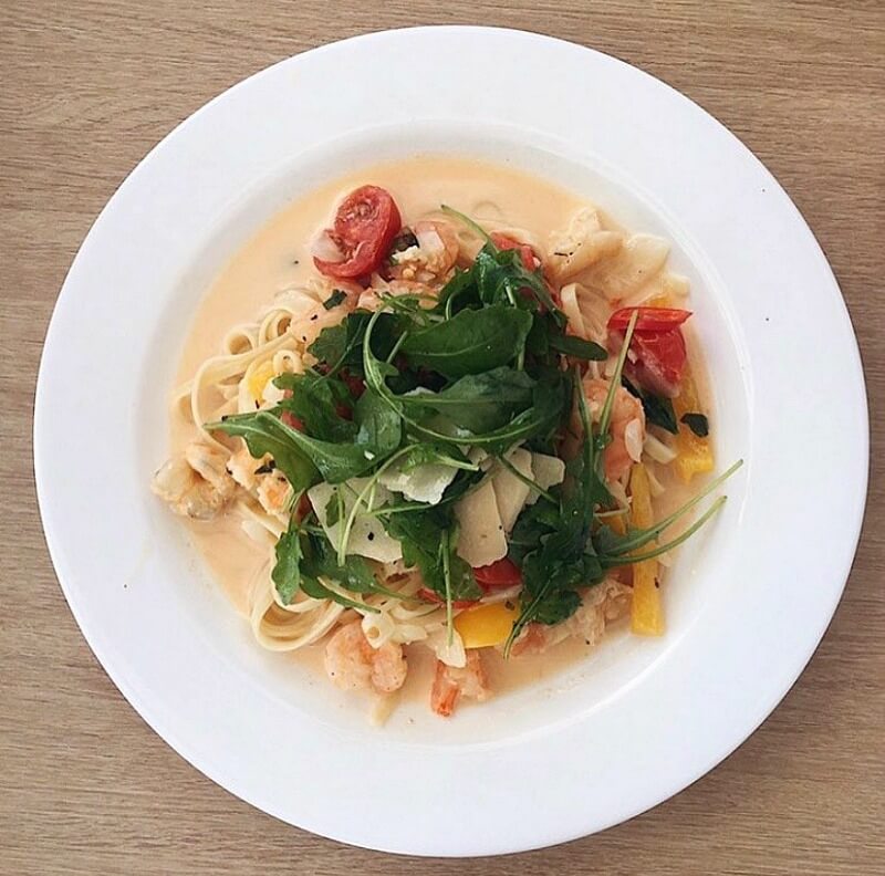 Sailing recipes_- The Yacht Week - Chilli and lemon prawn linguine CREDIT The Yacht Week